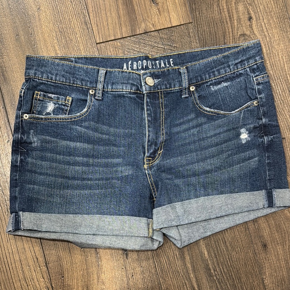 Aeropostale Women's Blue Denim Shorts